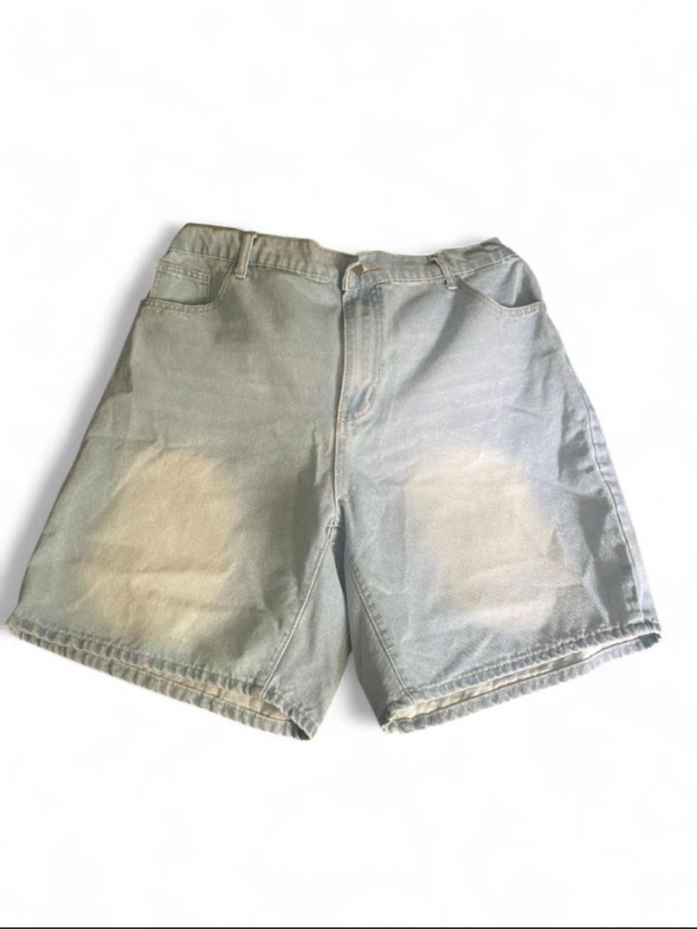 Women’s Light Blue Washed Denim Shorts